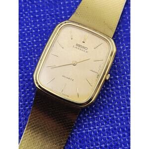 Seiko Lassale Quartz Watch Model #5930-5229 JAPAN 1980S Rare Gold Plated